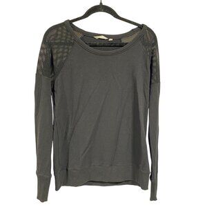 Athleta Citytime Black‎ Mesh Panels Sweatshirt Size M